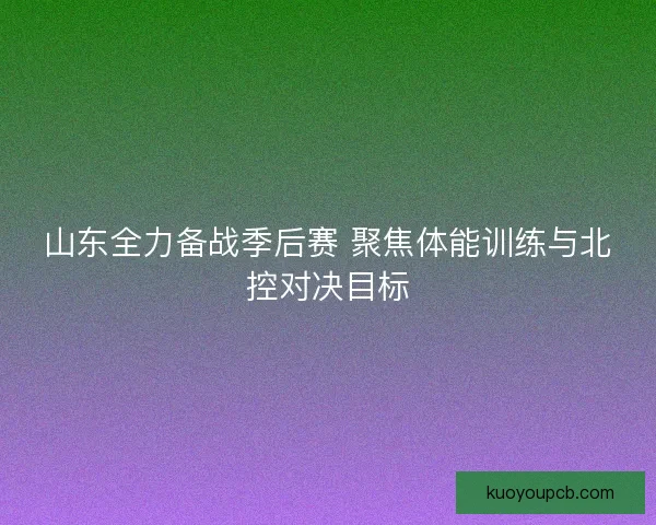 山东全力备战季后赛 聚焦体能训练与北控对决目标